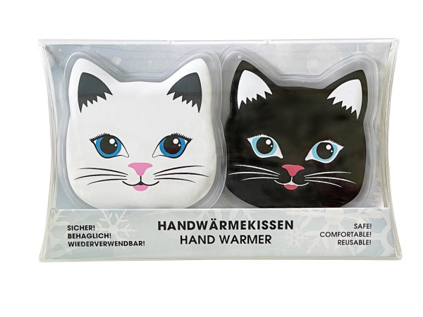 2er Pack Taschenwärmer Katze - Wichtelgeschenk - Handwärmer - Taschenheizkissen