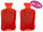 Taschenwärmer Wärmflasche, rot, 2er Set - Wichtelgeschenk, Handwärmer, Taschenheizkissen