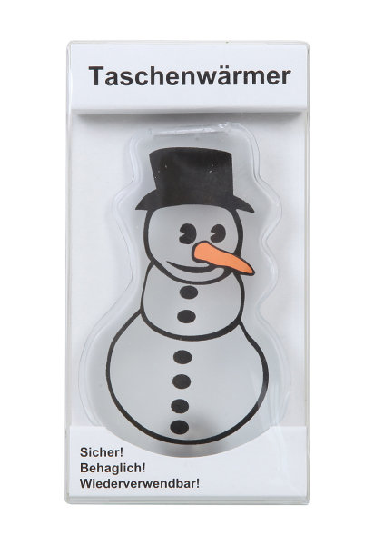Taschenwärmer Schneemann - Wichtelgeschenk, Handwärmer, Taschenheizkissen