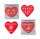 Taschenwärmer Herz (4er Set) - Wichtelgeschenk, Handwärmer, Taschenheizkissen