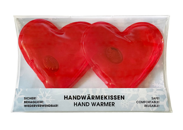Taschenwärmer Herz, 2er Set - Wichtelgeschenk, Handwärmer, Taschenheizkissen