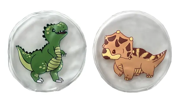 Wiederverwendbare Taschenwärmer Dinos, 2er-Set