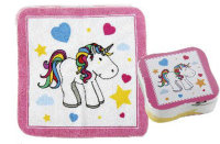 Magisches Handtuch süßes Einhorn - 30x30 cm -...