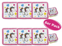 Magisches Handtuch Einhorn (6er Set) - Kindergeschenk,...