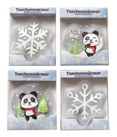 4er Set Taschenwärmer Snow Panda Wichtelgeschenk -...