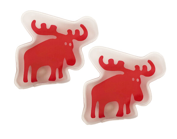 Taschenwärmer Elch (2er Set) - Wichtelgeschenk, Handwärmer, Taschenheizkissen