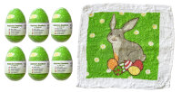 Magisches Handtuch Osterhase 6er Set - Kindergeschenk,...