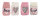 Taschenwärmer Love rosa Strickbezug (4er Set) Handwärmer wiederverwendbar, Wichtelgeschenk