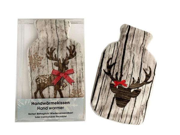 Taschenwärmer Alpenliebe mit Fleecebezug (2er Set) Handwärmer wiederverwendbar - Wichtelgeschenk - Taschenheizkissen