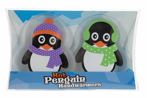 Taschenwärmer Pinguin (2er Set)  Wichtelgeschenk, Handwärmer wiederverwendbar, Taschenheizkissen