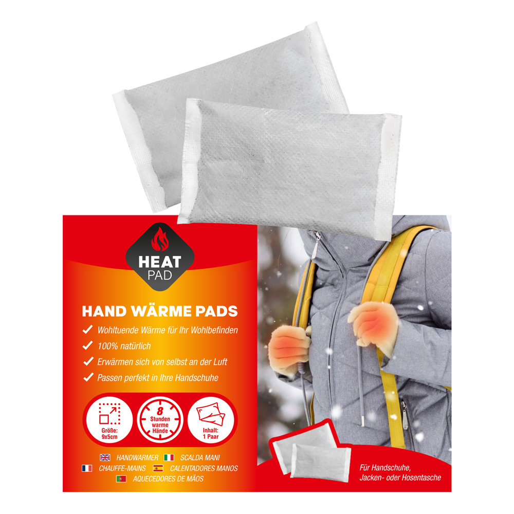 Heat Pad - 1 Paar Hand Wärme Pads, Handwärmer, Taschenwärmer, 1,50 €