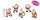 Weihnachtsdeko Geschenkanhänger Baumschmuck Weihnachtsmann (5er Set) - Fensterdeko Weihnachten, Nikolaus Santa Hänger