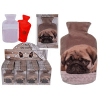 Taschenwärmer Mops mit Fleecebezug (2er Pack) Handwärmer wiederverwendbar - Wichtelgeschenk - Taschenheizkissen