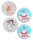 Taschenwärmer Elch, Santa & Schneemann (4er Set) - Wichtelgeschenk, Handwärmer, Taschenheizkissen