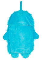 Wärmflasche Blaues Monster mit Fellbezug, 1 L - Bettflasche, Wärmekissen
