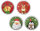 Taschenwärmer Weihnachtsfreunde (4er Set) - Wichtelgeschenk, Handwärmer, Taschenheizkissen