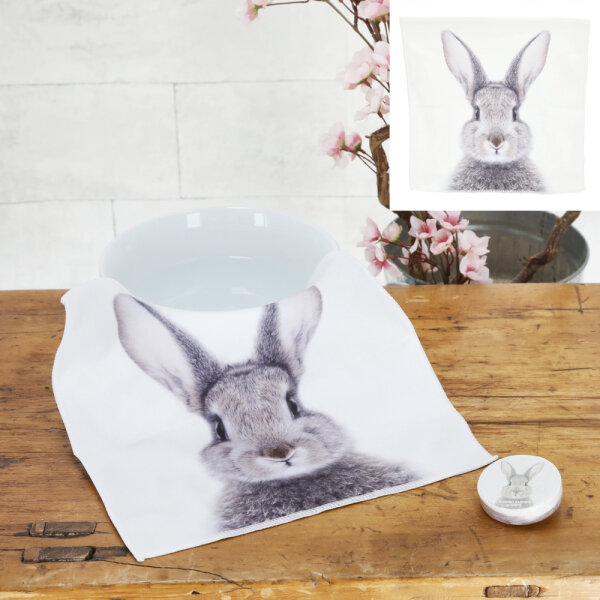 Magisches Handtuch Hase Osterhase Microfaser (3er Set) - Zauberhandtuch Ostern, Kinder Handtuch, Osternest, Osterei, Kindergeschenk