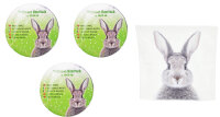 Magisches Handtuch Hase Osterhase Microfaser (3er Set) -...