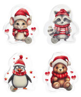 Taschenwärmer Weihnachtstiere (4er Set) -...