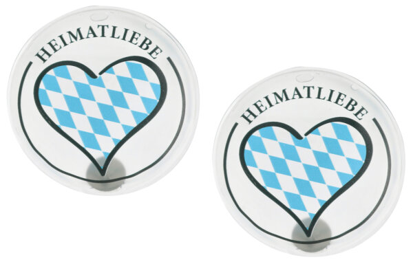 Taschenwärmer Heimatliebe Bayern (2er Set) - Heimat Herz Bayern - Wichtelgeschenk, Handwärmer, Taschenheizkissen