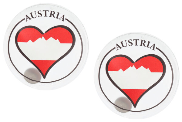 Taschenwärmer Heimatliebe Austria (2er Set) - Heimat Herz Österreich - Wichtelgeschenk, Handwärmer, Taschenheizkissen