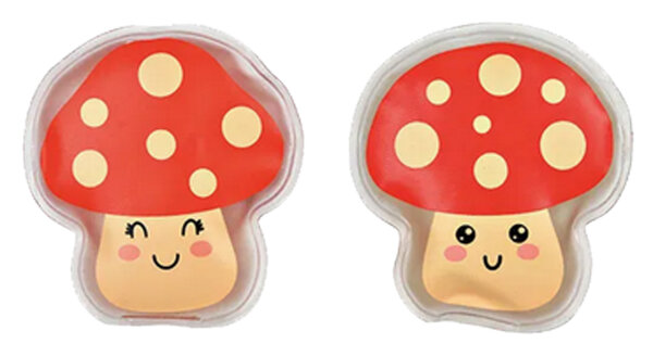 Taschenwärmer Fliegenpilz (2er Set) - Wichtelgeschenk, Handwärmer Pilz, Taschenheizkissen Pilze