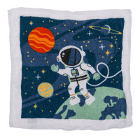 Magisches Handtuch Weltall Space (4er Set) 30x30 cm - Zauberhandtuch Rakete, Planeten, Astronauten, Kinder Handtuch, Kindergeschenk