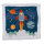 Magisches Handtuch Weltall Space (4er Set) 30x30 cm - Zauberhandtuch Rakete, Planeten, Astronauten, Kinder Handtuch, Kindergeschenk