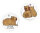 Taschenwärmer Capybara (2er Set) -  Wichtelgeschenk Wasserschwein, Meerschweinchen, Handwärmer Winter, Taschenheizkissen