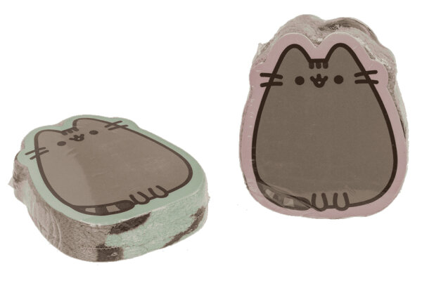 Magisches Handtuch Katze Pusheen (2er Set) 30x30 cm - Zauberhandtuch Katzen, Comic-Katze, Katzenliebhaber, Kinder Handtuch, Kindergeschenk
